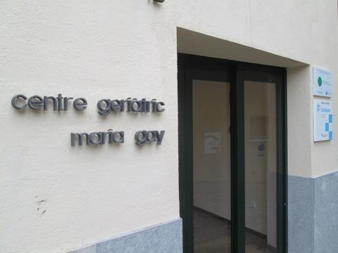 Entrada del Centre Geriàtric Maria Gay de Girona