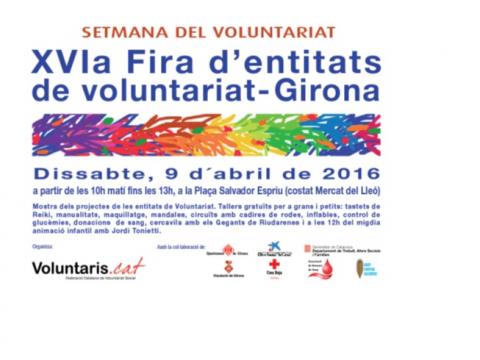 16a Fira d'Entitats de Voluntariat de voluntariat Girona