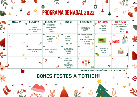 Programa d'Activitats de Nadal