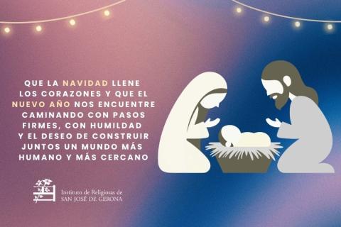Felicitación de Navidad del Instituto de Religiosas de San José de Gerona.
