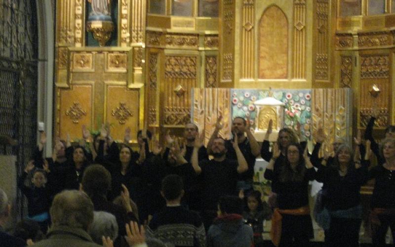 Concierto de Gospel en el Centro Geriatrico Maria Gay de Girona