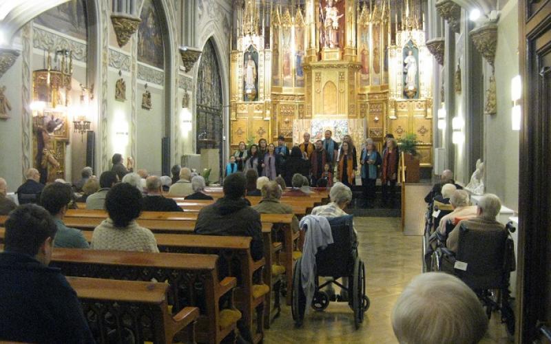 Concierto de Gospel en el Centro Geriatrico Maria Gay de Girona