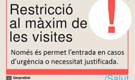 Restricció al màxim de les visites al Centre Geriàtric Maria Gay