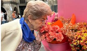 Disfrutando de la esencia de Temps de Flors de Girona.